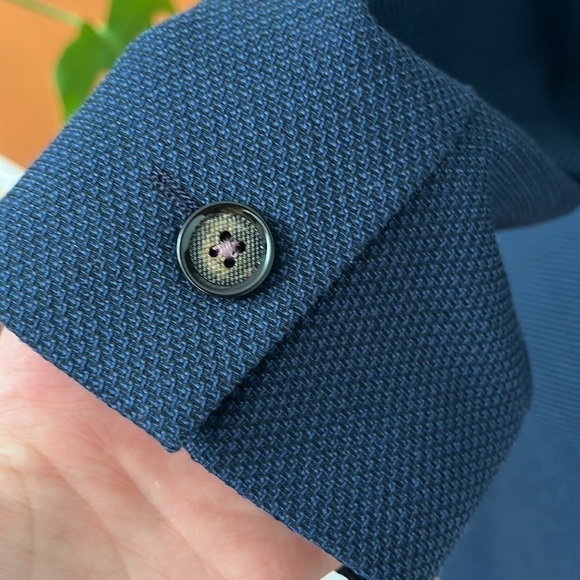 Ted Baker London Men’s Two Button Blazer Size 34 Navy Blue - Picture 9 of 11